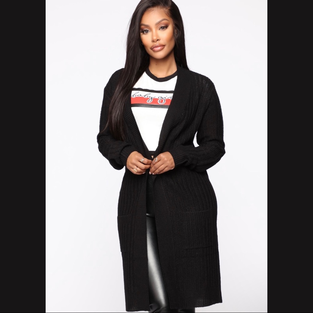 Black cardigan, Never worn